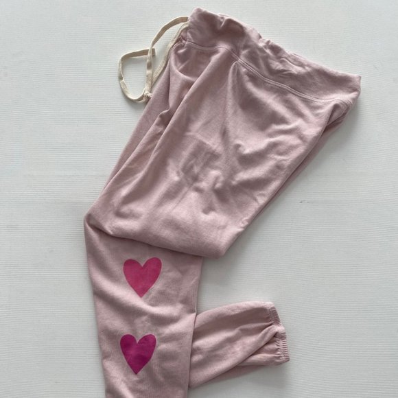 Sundry Drawcord Jogger Sweatpants Heart Print - Picture 3 of 4